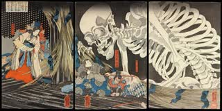 Takiyasha e o Espectro Esqueleto, de Utagawa Kuniyoshi