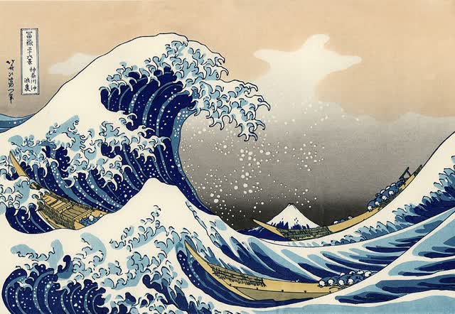 A Grande Onda de Kanagawa, de Katsushika Hokusai